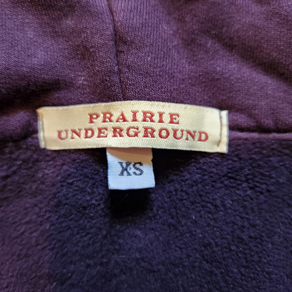 Prairie Underground Deep Purple Hooded Long Jacket - Picture 2 of 6
